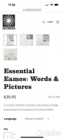 Vitra. Essential Eames: Words & Pictures