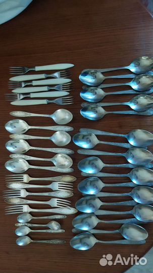Ложки вилки мельхиор, нержавейка СССР