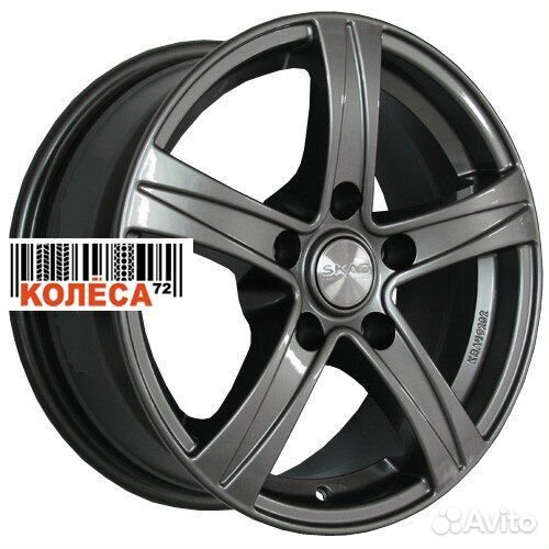 Skad Sakura 6.5x15 5x100 ET35 Dia57.1 Graphite