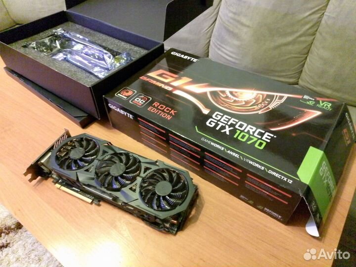 Видеокарта Gigabyte Geforce GTX 1070 OC edition
