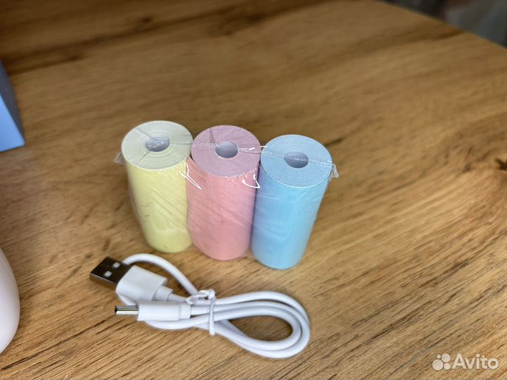 Минипринтер термо без чернил беспроводной новый