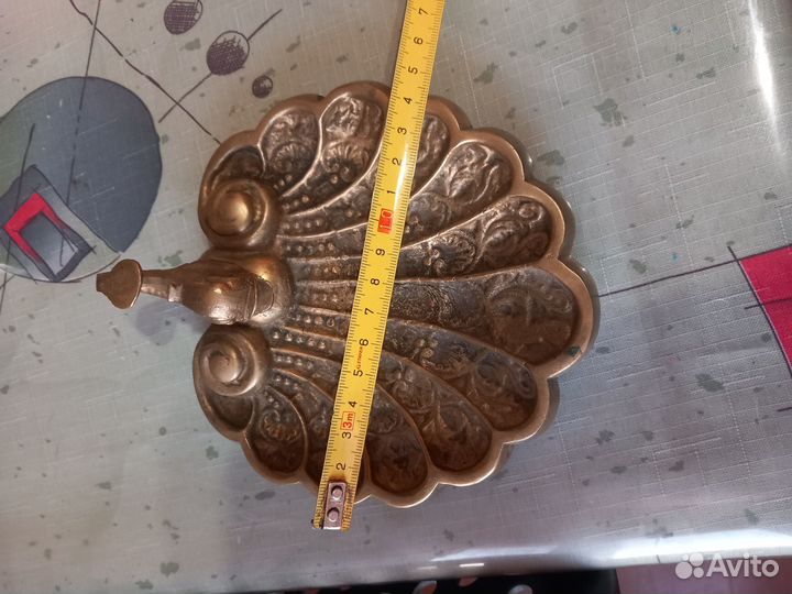 Продается винтажная мыльница из латуни. Тяжелая
