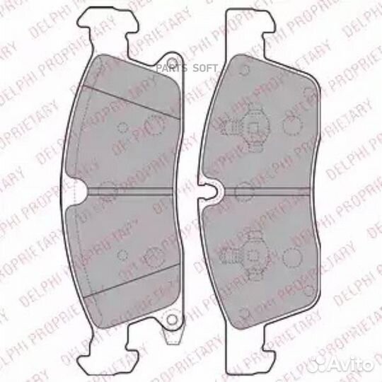 Delphi LP2275 Колодки тормозные jeep grand cheroke