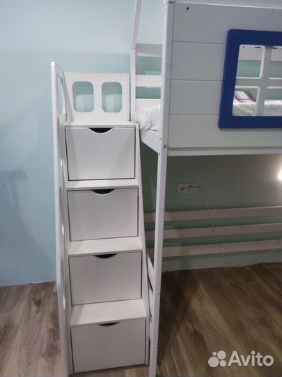 Детская кровать чердак домик