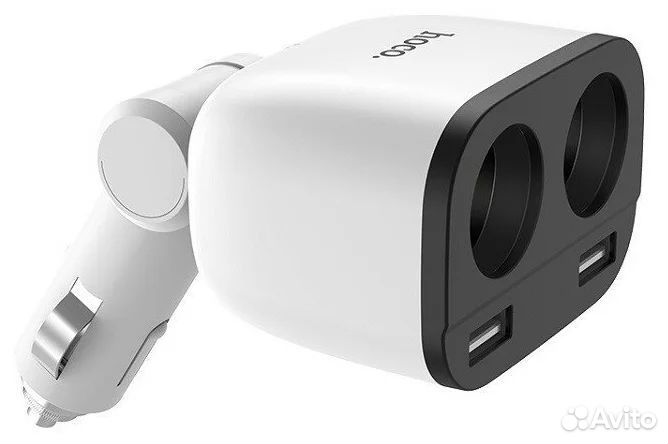 Разветвитель прикуривателя hoco, Z28, на 2 прикури