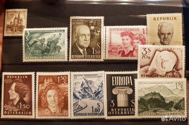 Почтовые марки Австрии 1960/68