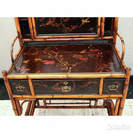 Этажерка-бюро, дизайнер Яли Бердж, антиквариат 19в