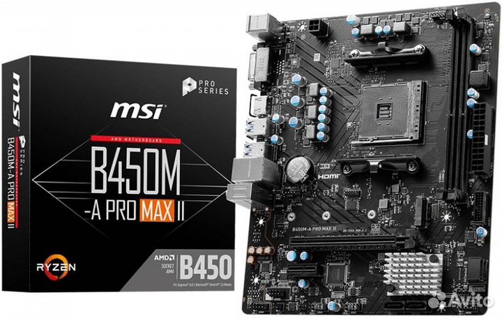 Материнская плата MSI B450M-A PRO MAX II