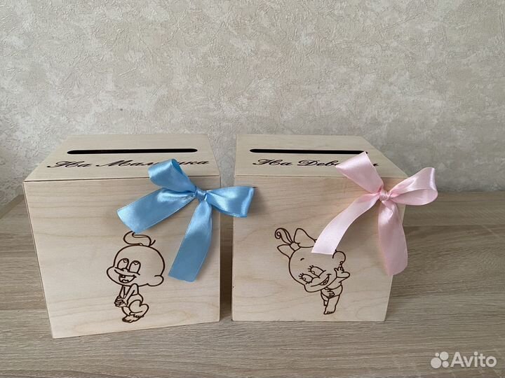 Свадебные аксессуары. Шкатулки «мальчик и девочка»