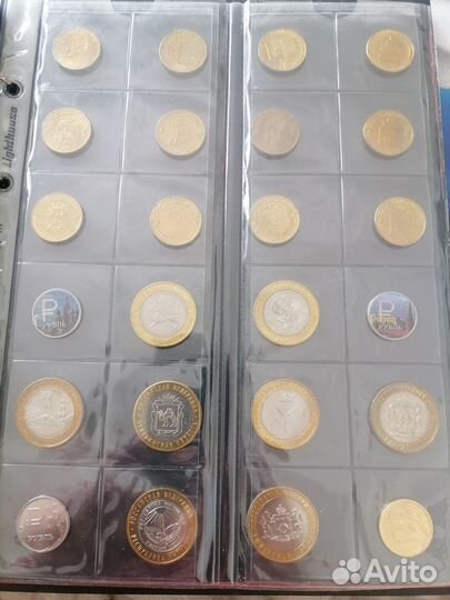 Полная Коллекция 10 рублевых монет+ 25 рублевые