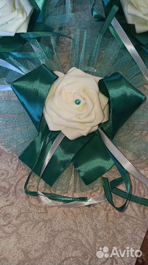 Свадебные украшения на машину