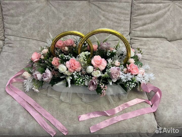 Кольца свадебные на машину