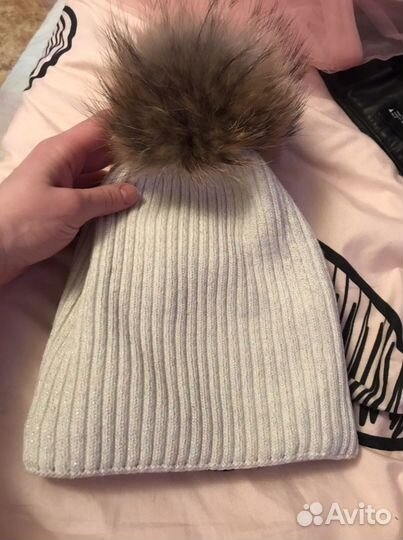 Шапка с шарфом