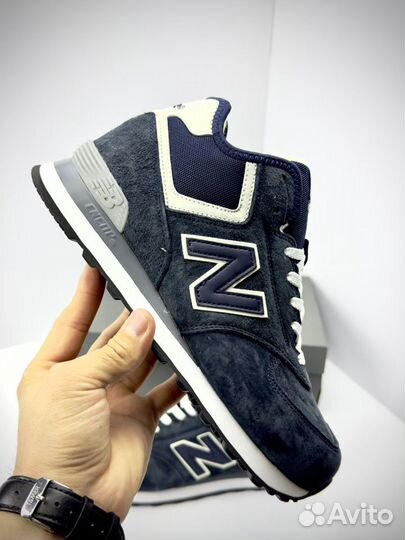 Кроссовки new balance 574 высокие зимние с мехом