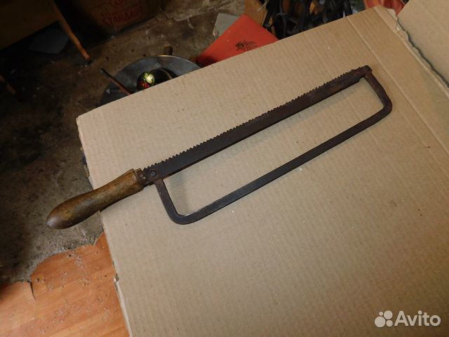 Старинная, универсальная кованная пила-ножовка ри