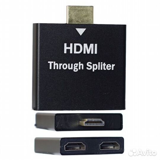 Разветвитель hdmi, 1hdmi шт. (вход) на 2hdmi гн