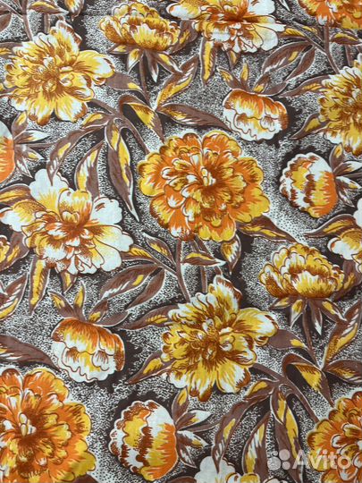 Отрез ткани СССР ситец хлопок