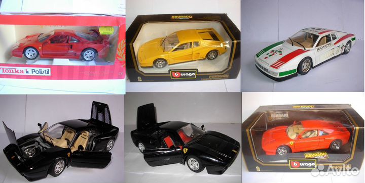 1/18 модели Ferrari Anson Mattel UT Burago Ferrari