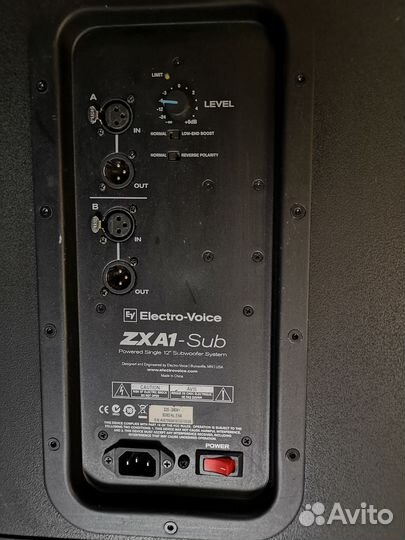Еlectro-Voice ZxA1-SUB - активный сабвуфер
