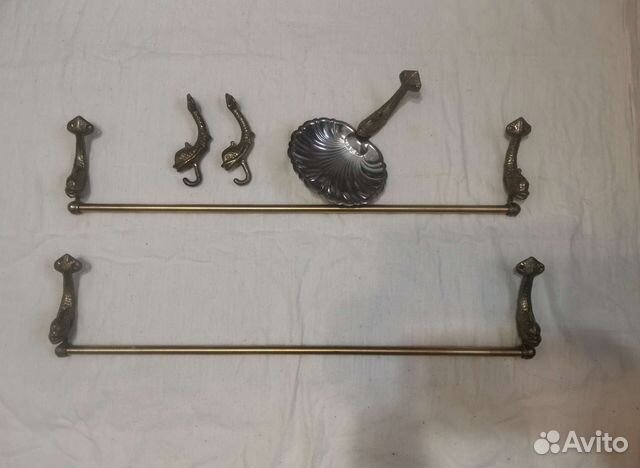 Винтаж : Набор для ванной латунь Испания литье