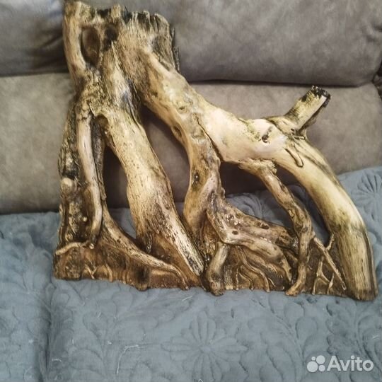 Имитация коряги в аквариум