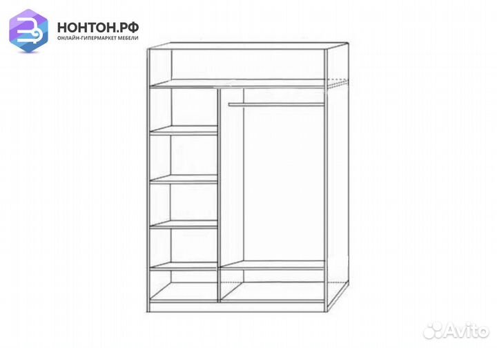 Шкаф-купе Тринити-4 венге