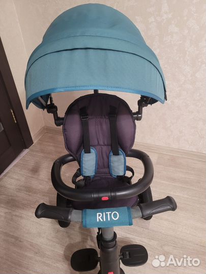 Велосипед трехколесный с ручкой Q-Play Rito