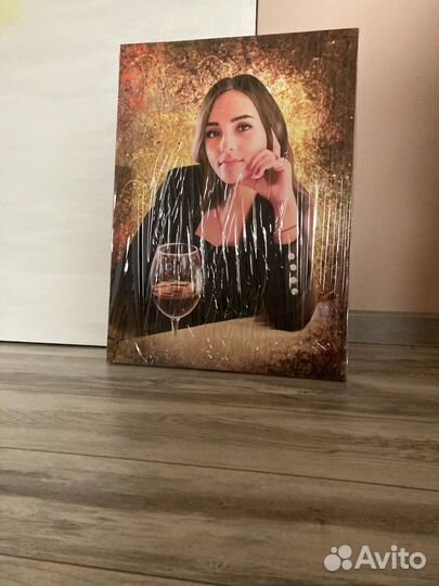 Портрет по фото на холсте