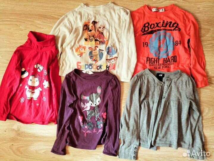 Платья,кофты, футболки 110+