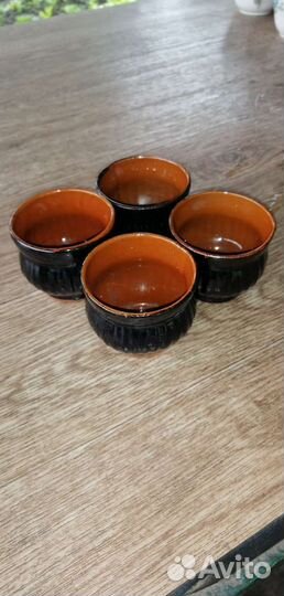Рюмки глиняные. СССР