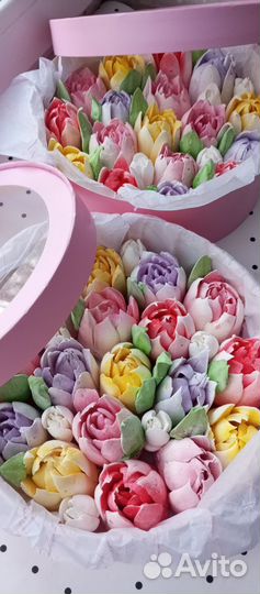 Цветы из зефира