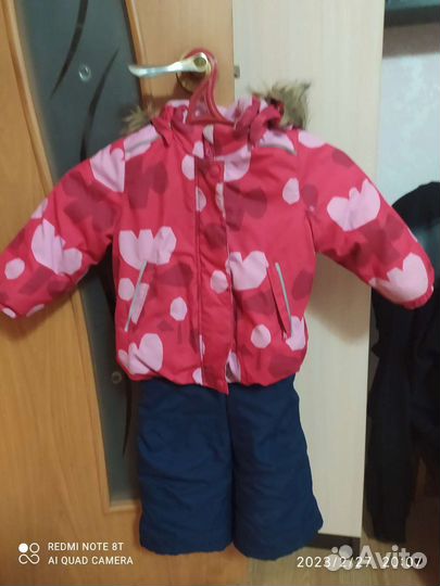 Зимний комбинезон для девочки 86