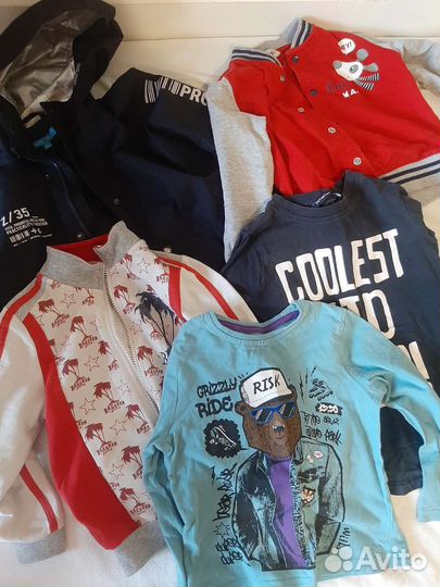 Детские вещи пакетом на мальчика 4-5 лет