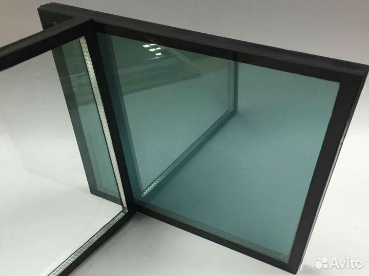 Ремонт окон, стеклопакет Двухкамерный RAL9694