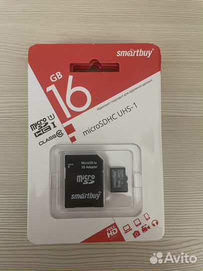 Карта памяти MicroSD 16Gb, 32Gb