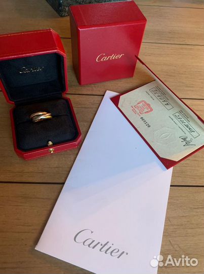 Кольцо Cartier trinity оригинал