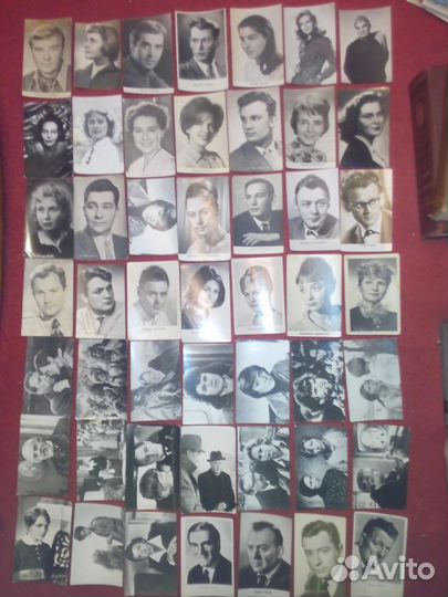 Открытки артисты и кадры из фильмов. Все вместе