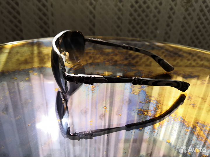 Chrome Hearts очки серебро и земляничное дерево