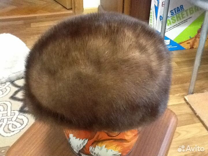 Норковая кепка р. 59-60