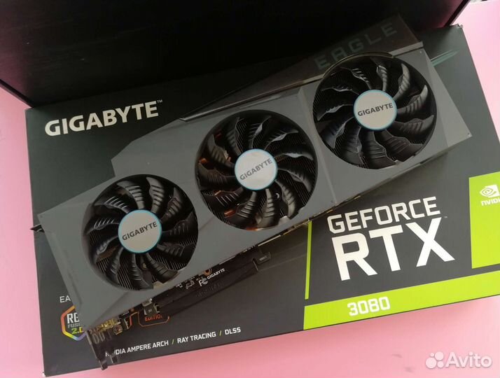 Игровая, холодная gigabyte RTX 3080 eagle