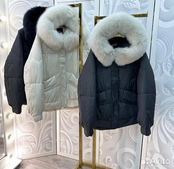 Куртка пуховик с капюшоном р42-54