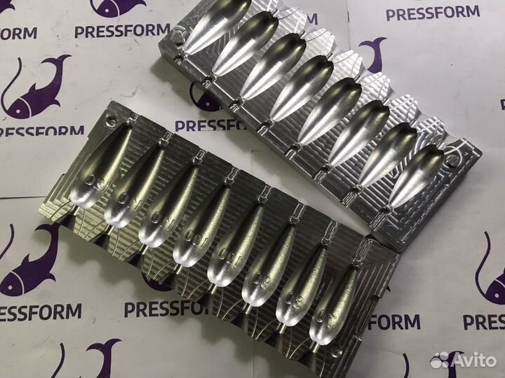 Форма чпу для литья грузил (капля №3)