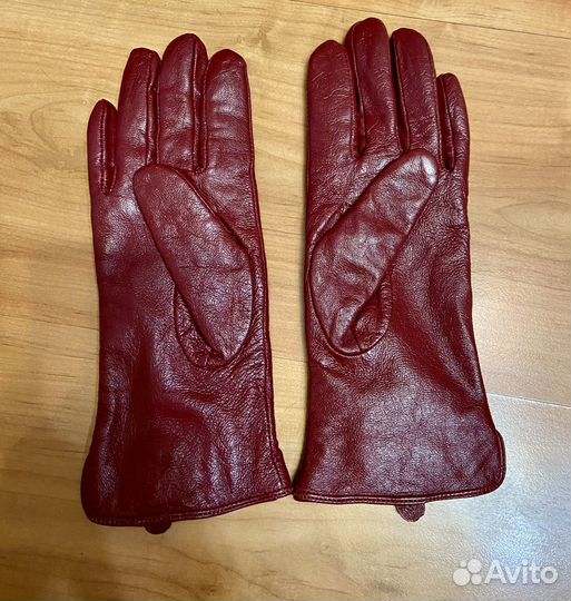 Перчатки женские кожаные