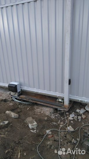 Откатные ворота с монтажом