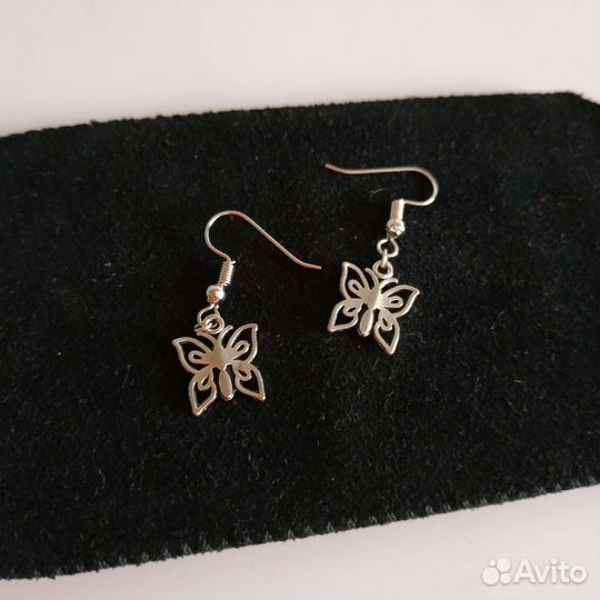 Серьги бабочки