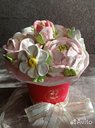 Съедобные букеты из зефира на день учителя