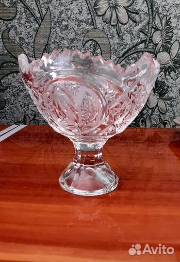 Вазочка, винтажный хрусталь СССР