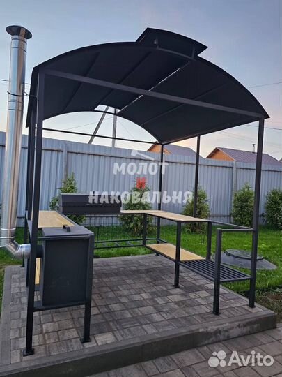 Мангал в стиле лофт