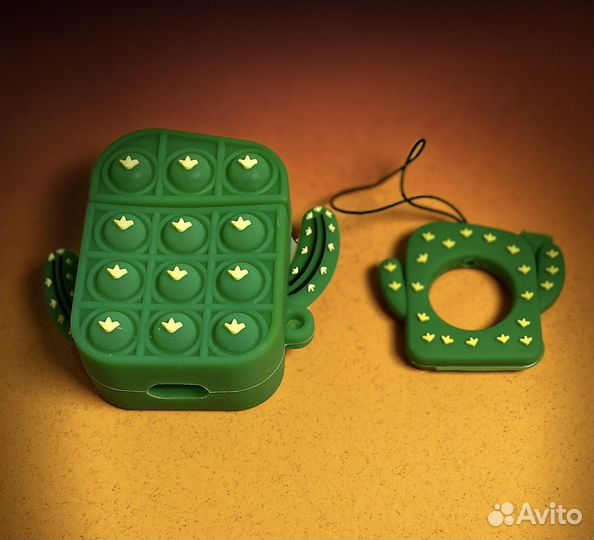 Чехол на AirPods 2 кактус поп ит