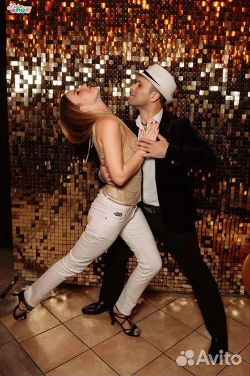 Фотозона с пайетками